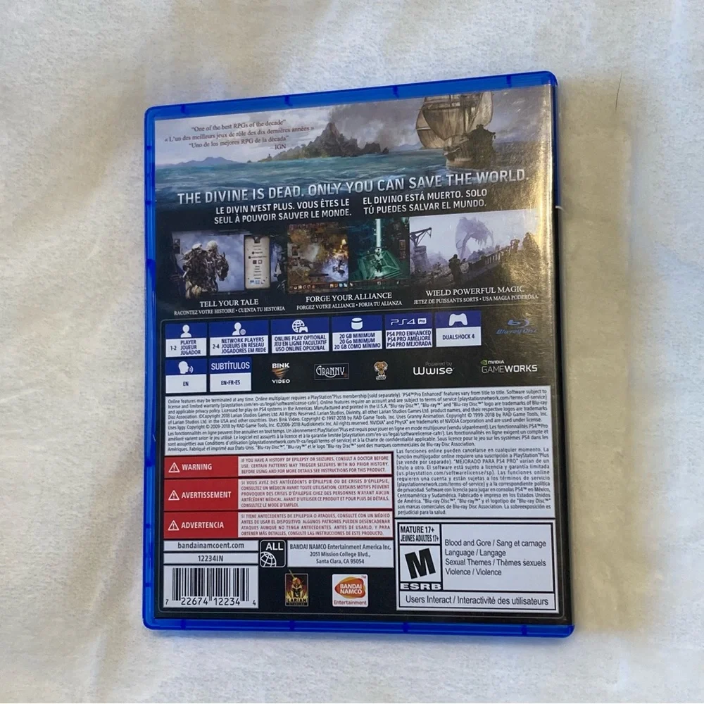 Divinity: Original Sin II 2 Sony PlayStation 4 PS4 Definitive Edition Complete